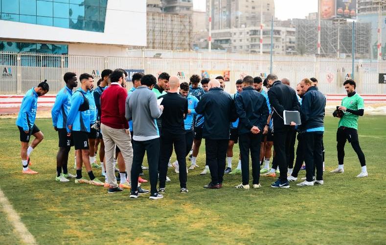 حصري النور نيوز | تفاصيل جلسة جروس مع لاعبي الزمالك استعدادا لمباراة الاتحاد السكندري